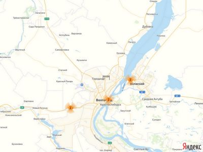 Весовой контроль в Волгоградской области на карте