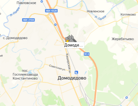 Домодедовский дробильно - щебёночный завод на карте