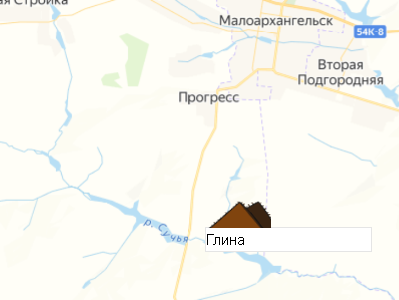 Глина Орловский Керамический завод на карте