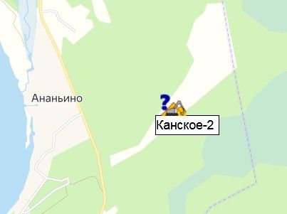 карьер Канское-2 на карте