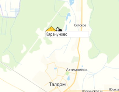 карьер Карачуново на карте