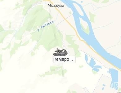 Кемеровский каменный карьер на карте