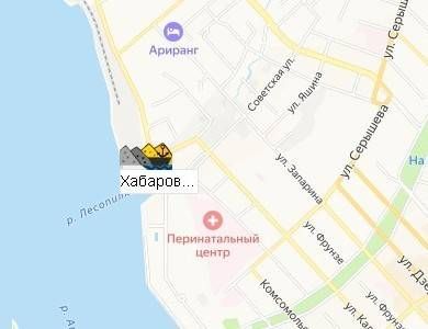 Хабаровский речной торговый порт на карте