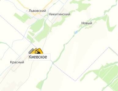 карьер Киевское на карте