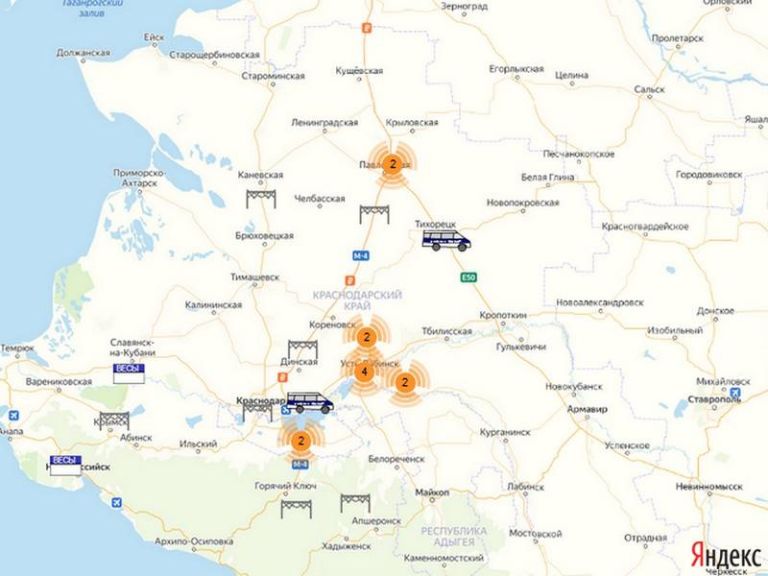 Мониторинг краснодарского. Карта пунктов весового контроля Краснодарского края. Весогабаритные рамки Краснодарский край на карте. Карта Москвы весовой контроль. Весогабаритный контроль на карте в Краснодарском крае.