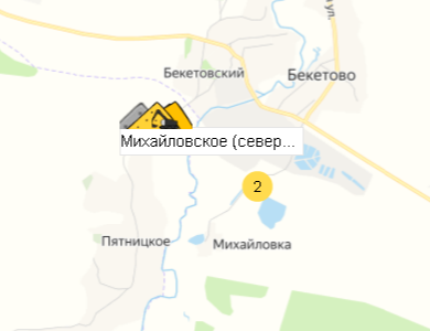 Михайловское (северо-западный фронт) на карте