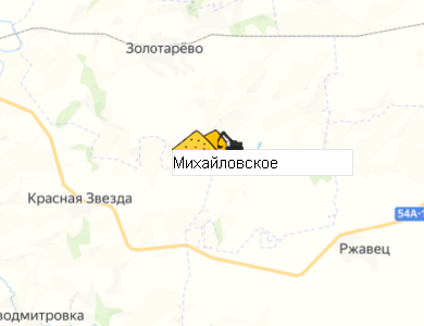 Карьер Михайловское на карте