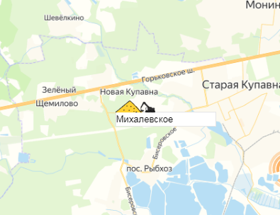 карьер Михалевское на карте