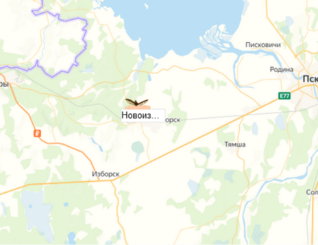 карьер Новоизборский КНМ на карте