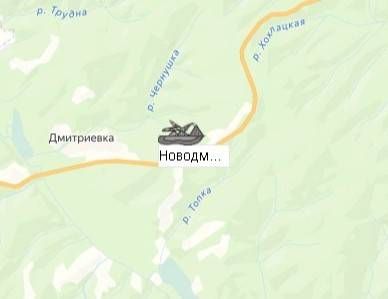 Новодмитриевский карьер на карте