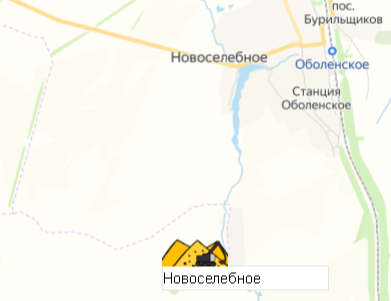 Карьер Новоселебное на карте