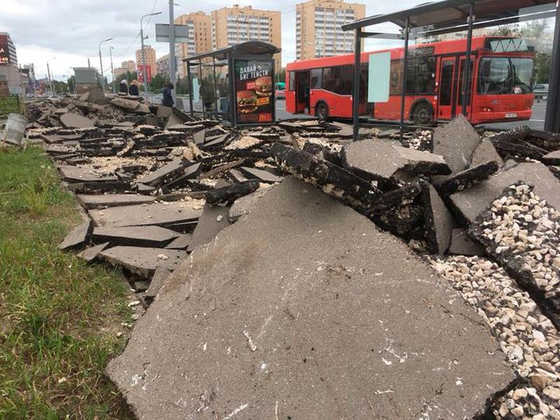 В Казани разрыли новые дорожки
