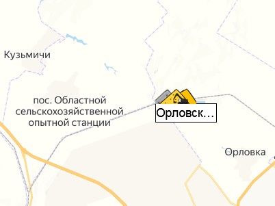 карьер Орловский на карте