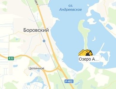 Карьер Озеро Андреевское на карте