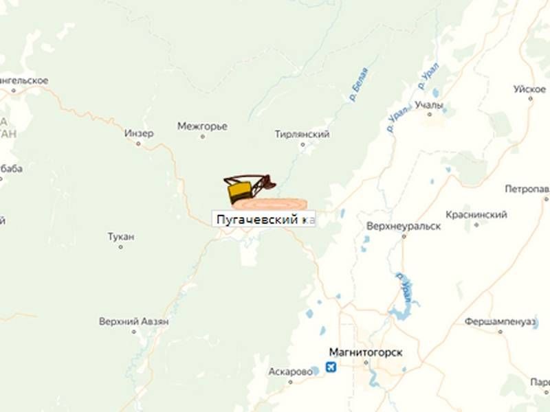 Пугачевский карьер на карте