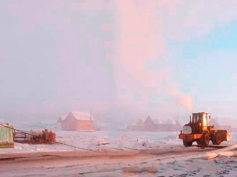 Якутия, село в Томпонском районе, февраль, -45С. Ничто не предвещало опасности ... Вдруг