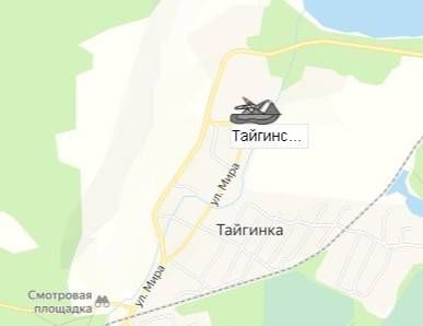 Тайгинский ГОК на карте