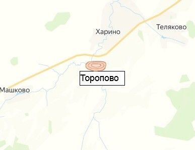 карьер Торопово на карте