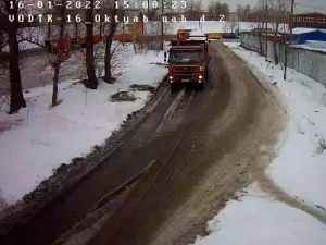 Веб-камера Октябрьская наб на снегоприемном пункте