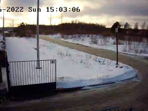 Веб-камера  Петергоф, Гостилицкое шоссе на  снегоприемном пункте