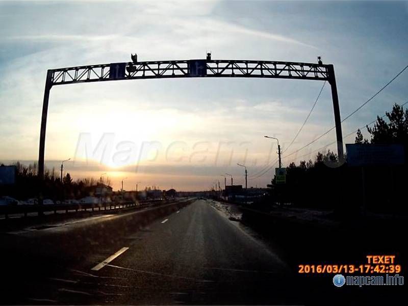 Рамка АВГК на  мосту (на въезд в Барнаул)