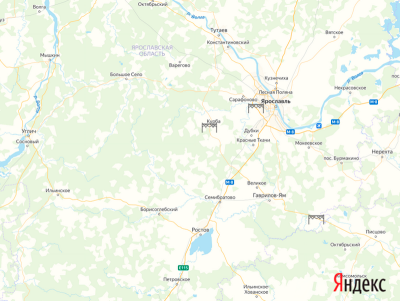 весовой контроль и рамки платон   на карте в Ярославской области